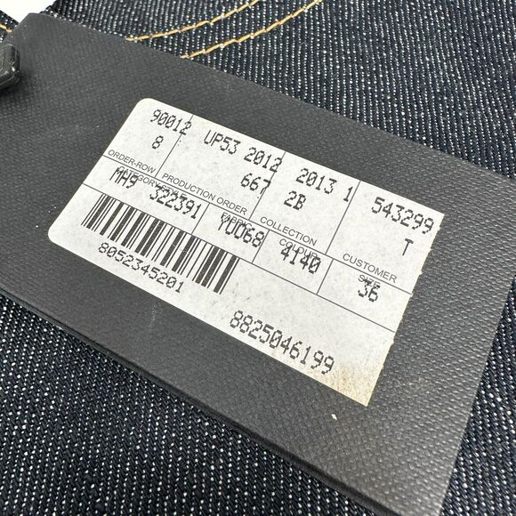 Yves Saint Laurent Paris Jeans D03 M/ST-LW Mens 36 YSL Dark Blue Denim Japan New - Picture 7 of 16